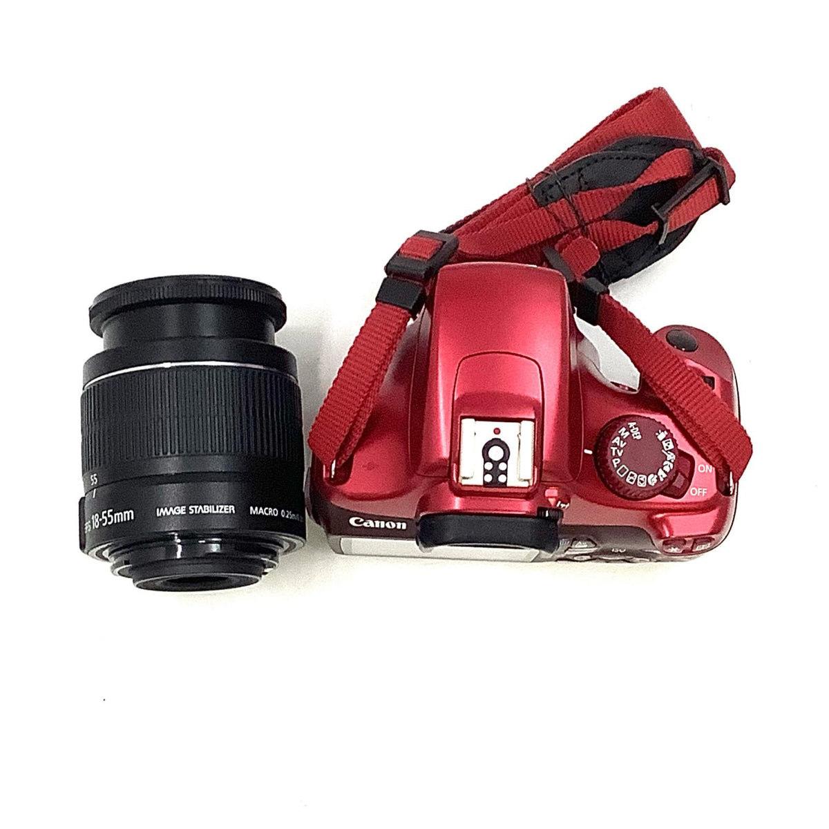 【最速発送】Canon デジタル一眼 EOS Kiss X50 EF-S18-55 IS II レンズキット レッド【難有】