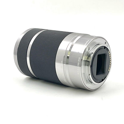 【全額返金保証】【最速発送】Sony 55-210mm F4.5-6.3 OSS SEL55210 シルバー 動作確認済