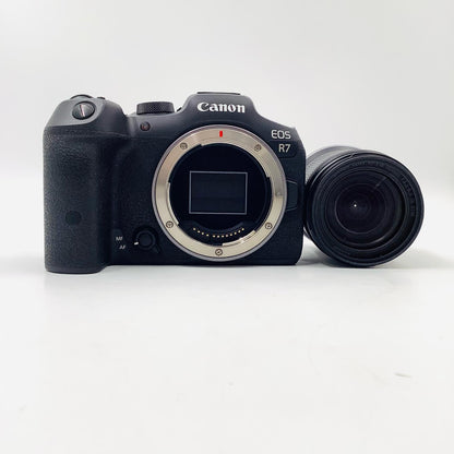 【全額返金保証】【最速発送】Canon デジタル一眼 EOS R7 RF-S18-150 IS STM レンズキット ブラック 超美品 動作確認済