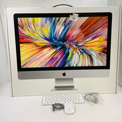 【全額返金保証】【最速発送】Apple iMac 27インチ 8コア intel core i7 40GB SSD 512GB シルバー 美品 動作確認済