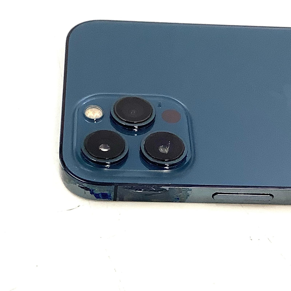 【最速発送】Apple iPhone iPhone 12 Pro Max 128GB パシフィックブルー au SIMフリー 白ロム【難有】 75%
