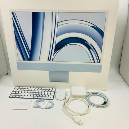 【最速発送】Apple iMac 24インチ M3 8コア 8GB SSD 256GB ブルー【難有】