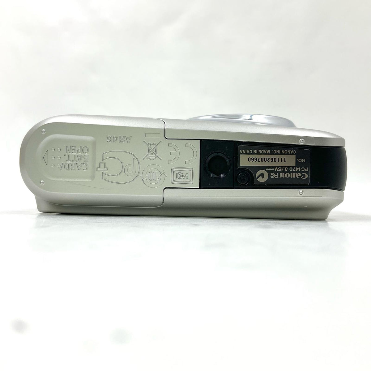 【全額返金保証】【最速発送】Canon コンパクトデジタルカメラ PowerShot A495 シルバー 美品 動作確認済