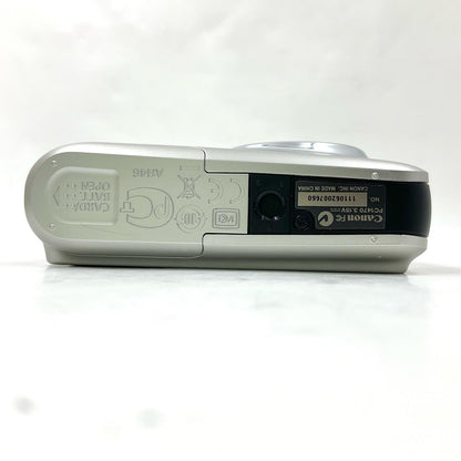 【全額返金保証】【最速発送】Canon コンパクトデジタルカメラ PowerShot A495 シルバー 美品 動作確認済