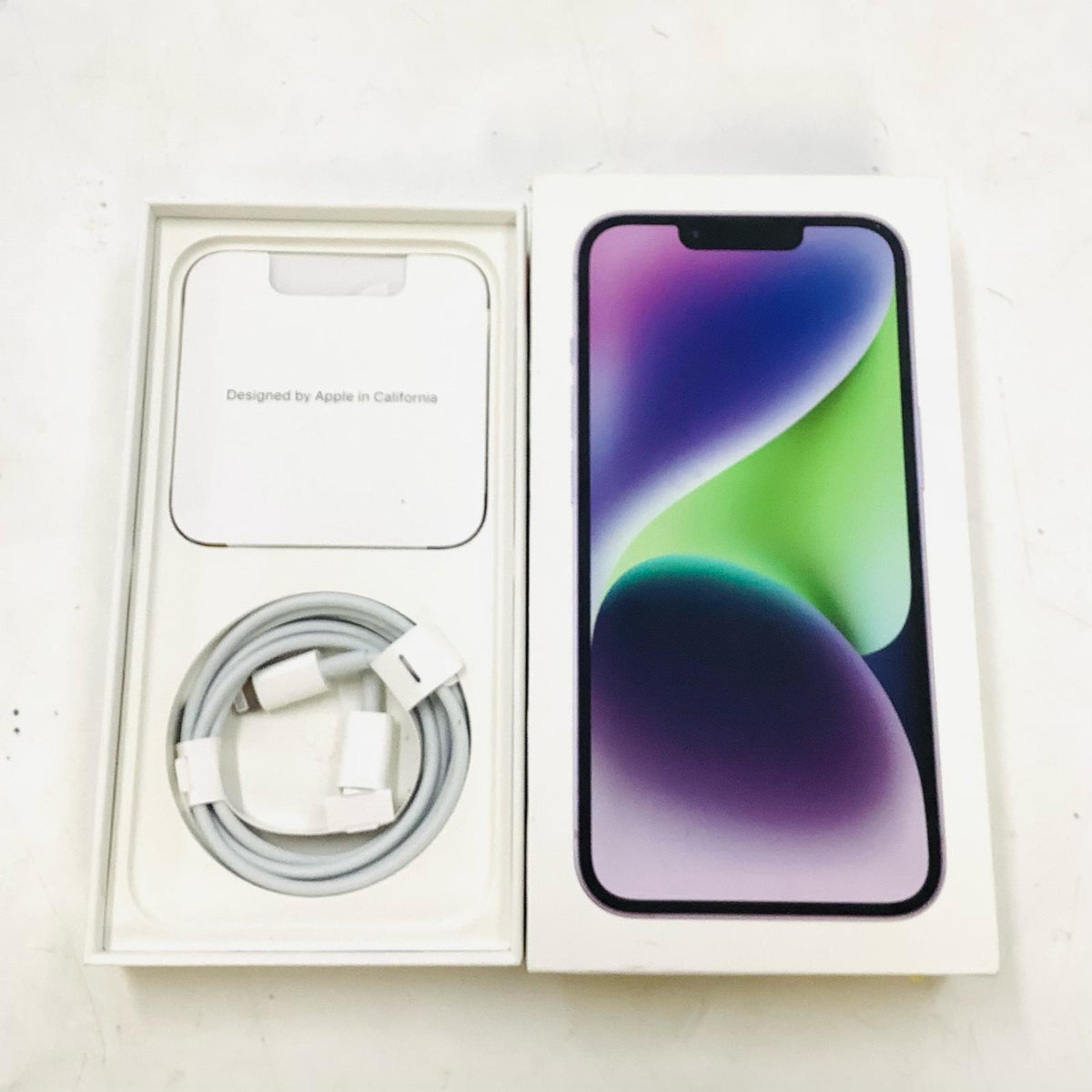【全額返金保証】【最速発送】Apple iPhone iPhone 14 256GB パープル SIMフリー 白ロム 動作確認済 83%