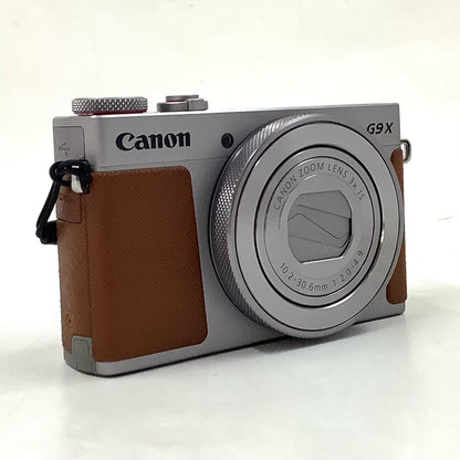 【全額返金保証】【最速発送】Canon コンパクトデジタルカメラ PowerShot G9 X Mark II シルバー 美品 動作確認済
