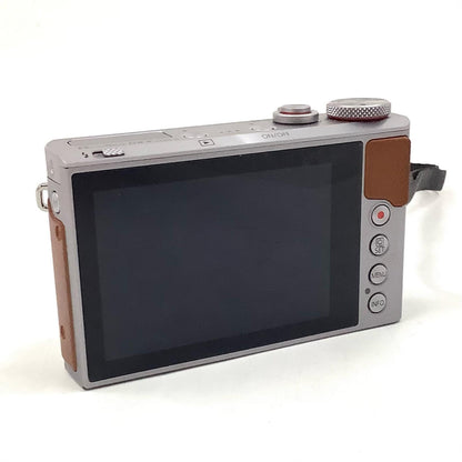 【全額返金保証】【最速発送】Canon コンパクトデジタルカメラ PowerShot G9 X Mark II シルバー 美品 動作確認済