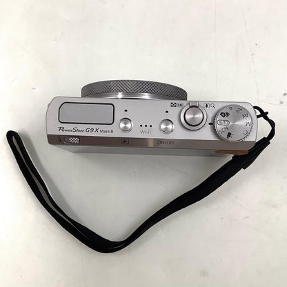 【全額返金保証】【最速発送】Canon コンパクトデジタルカメラ PowerShot G9 X Mark II シルバー 美品 動作確認済