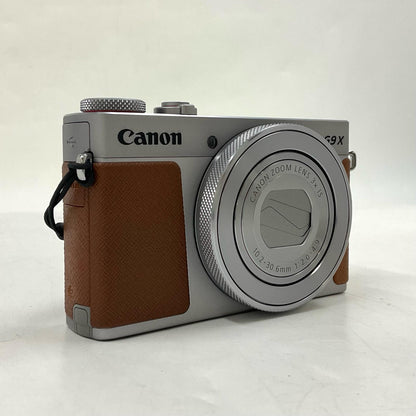 【全額返金保証】【最速発送】Canon コンパクトデジタルカメラ PowerShot G9 X Mark II シルバー 美品 動作確認済