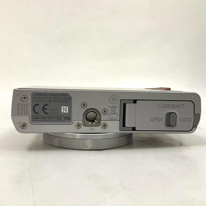 【全額返金保証】【最速発送】Canon コンパクトデジタルカメラ PowerShot G9 X Mark II シルバー 美品 動作確認済