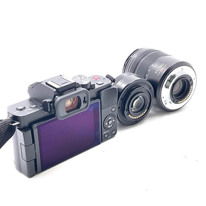 【全額返金保証】【最速発送】Panasonic デジタル一眼 LUMIX DC-G100DW ダブルズームキット 超美品 動作確認済