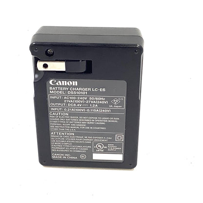 【全額返金保証】【最速発送】Canon リチャージブルバッテリーパック LP-E6N チャージャー付き 美品 動作確認済