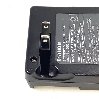 【全額返金保証】【最速発送】Canon リチャージブルバッテリーパック LP-E6N チャージャー付き 美品 動作確認済