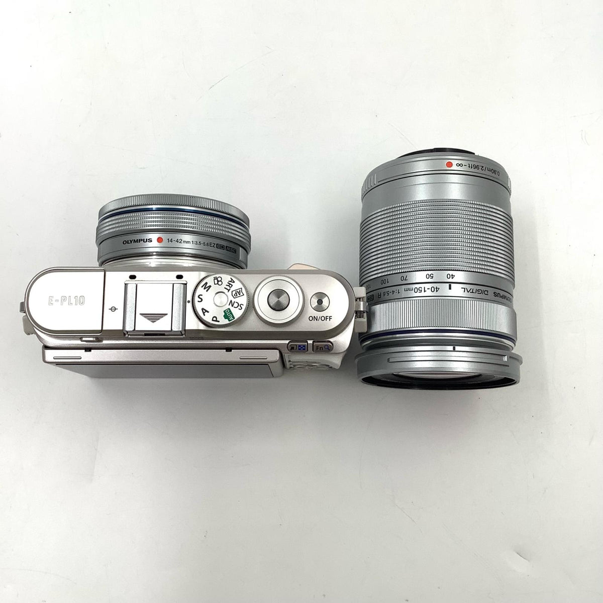 【全額返金保証】【最速発送】OLYMPUS デジタル一眼 PEN E-PL10 EZダブルズームキット [ホワイト] 美品 動作確認済