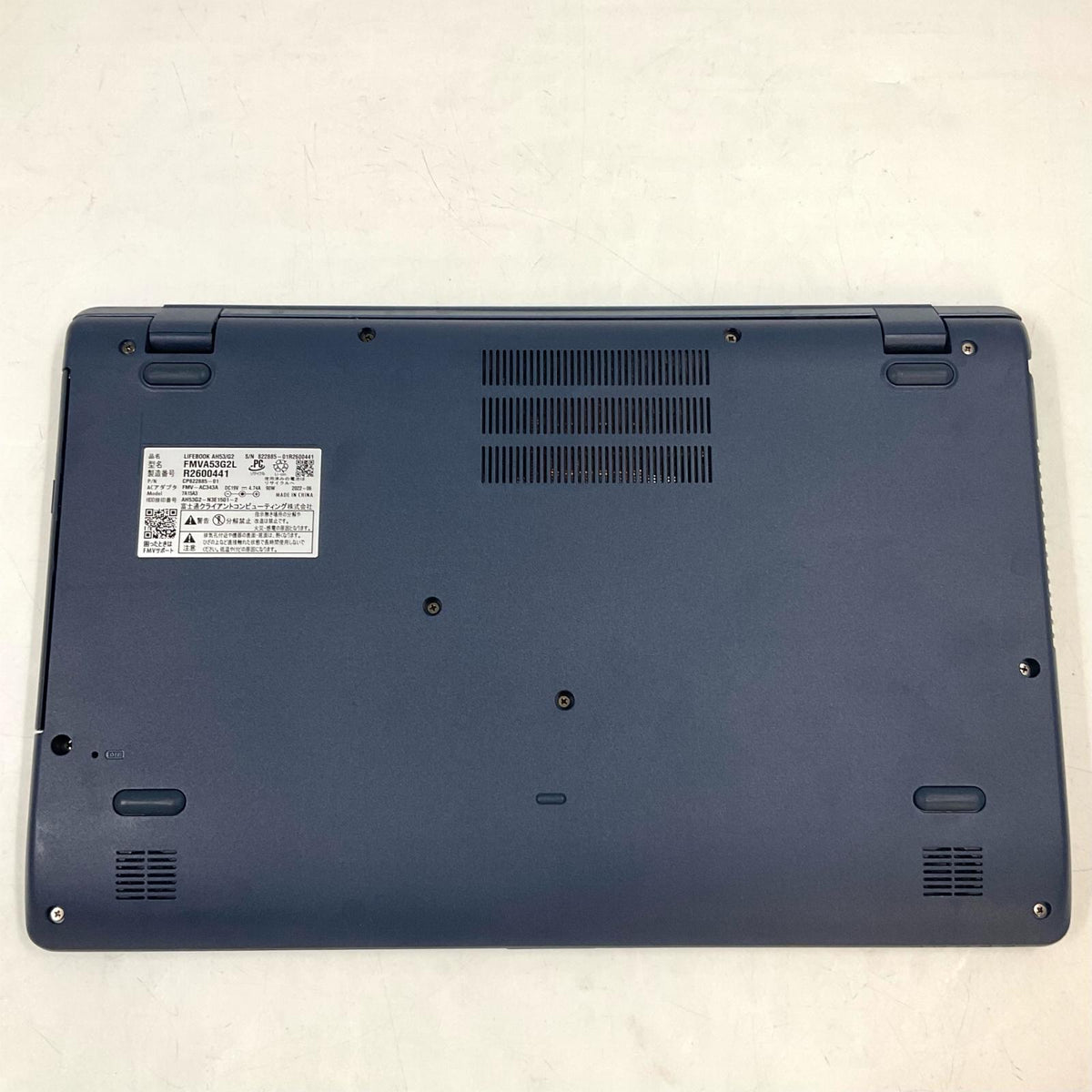 【全額返金保証】【最速発送】FUJITSU LIFEBOOK FMVA53G2L i7-1260P 32GB M.2 SSD 512GB 88.8% 美品 動作確認済