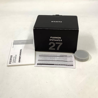 【全額返金保証】【最速発送】FUJIFILM フジノンレンズ XF27mmF2.8 [ブラック] 美品 動作確認済