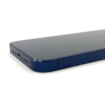 【最速発送】Apple iPhone iPhone 12 mini 256GB ブルー docomo SIMフリー 白ロム【難有】 82%