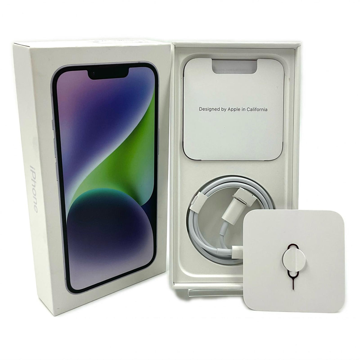 【全額返金保証】【最速発送】Apple iPhone iPhone 14 128GB パープル Softbank 白ロム 動作確認済 84%
