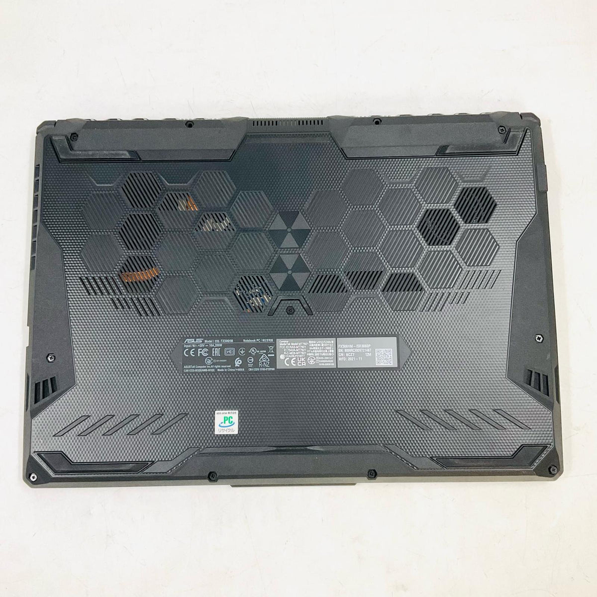 【最速発送】ASUS TUF Gaming F15 FX506HM 11th Gen Intel(R) Core(TM) i5-11400H @2.70GHz 16GB M.2 SSD 512GB NVIDIA GeForce RTX 3060 Laptop GPU 78.6%【難有】