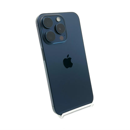 【全額返金保証】【最速発送】Apple iPhone iPhone Pro 15 256GB ブルーチタニウム Softbank SIMフリー 白ロム 超美品 動作確認済 100%