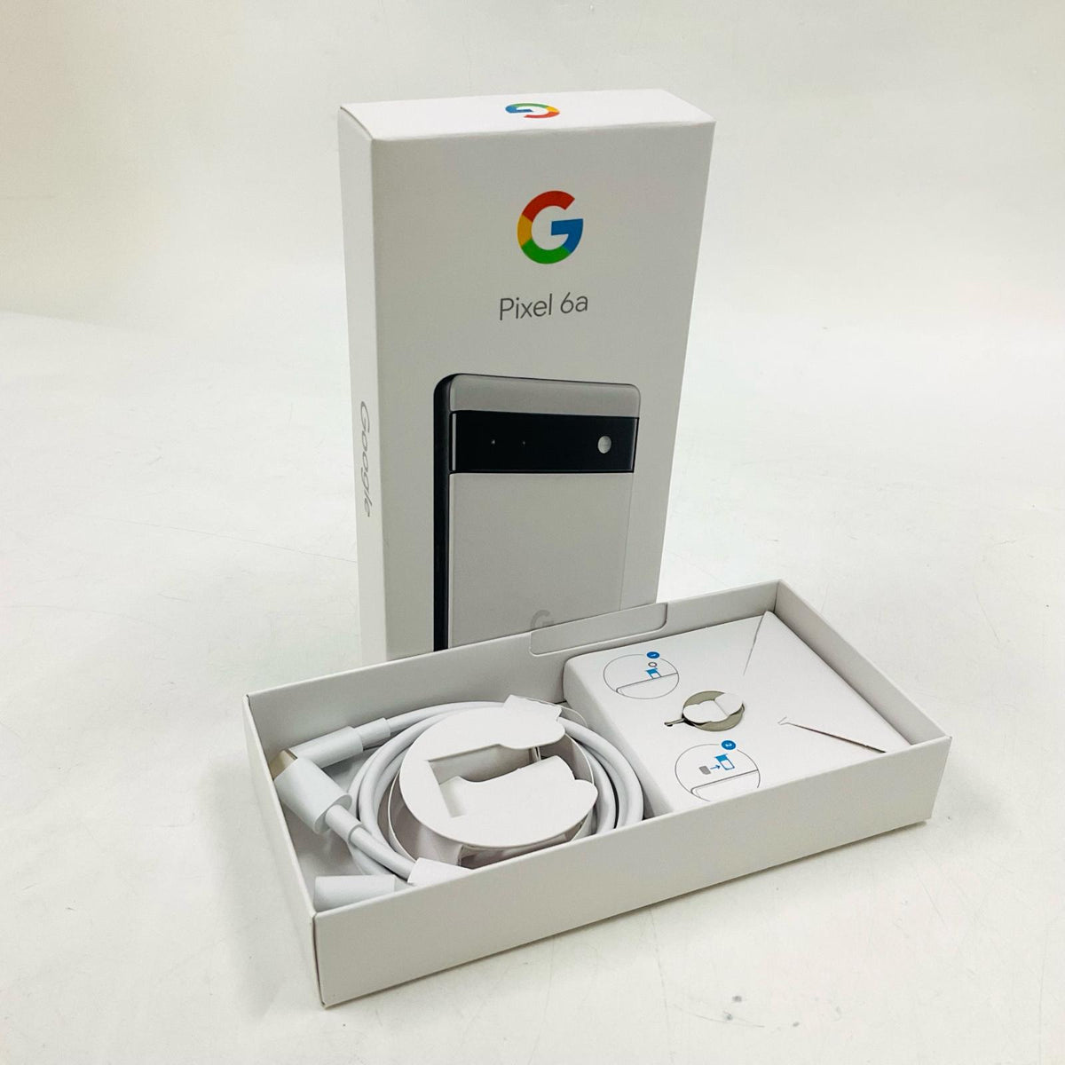 【全額返金保証】【最速発送】Google Pixel 6a 128GB チョーク au SIMフリー 白ロム 動作確認済