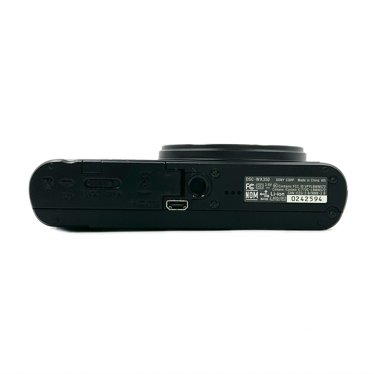 【全額返金保証】【最速発送】Sony コンパクトデジタルカメラ サイバーショット DSC-WX350 ブラック 美品 動作確認済