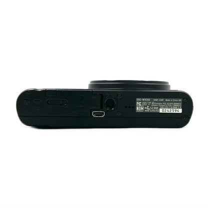 【全額返金保証】【最速発送】Sony コンパクトデジタルカメラ サイバーショット DSC-WX350 ブラック 美品 動作確認済
