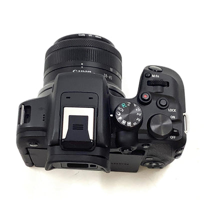 【全額返金保証】【最速発送】Canon デジタル一眼 EOS R10 RF-S18-45 IS STM レンズキット ブラック 動作確認済