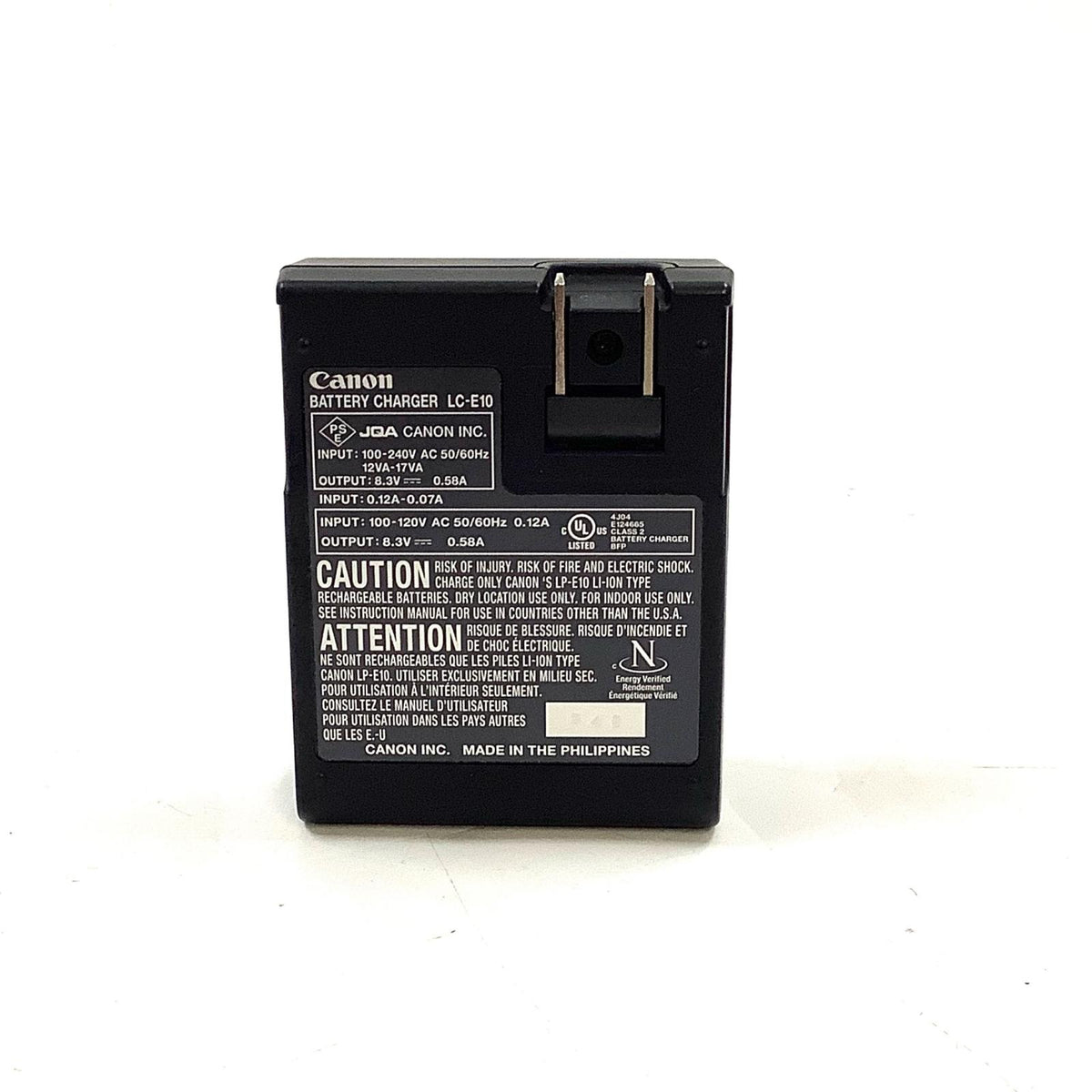 【全額返金保証】【最速発送】Canon バッテリーチャージャー LC-E10 美品 動作確認済