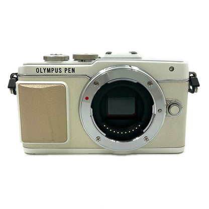 【全額返金保証】【最速発送】OLYMPUS デジタル一眼 PEN Lite E-PL7 EZダブルズームキット ホワイト 動作確認済
