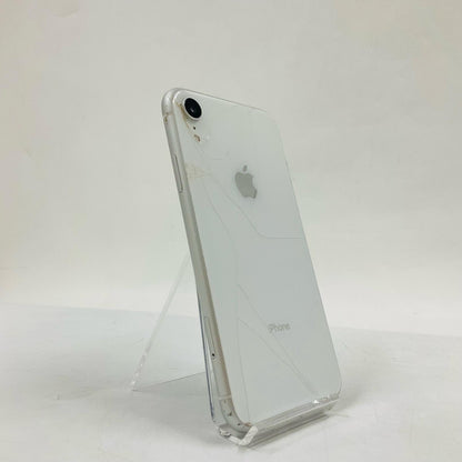 【最速発送】Apple iPhone iPhone XR 128GB ホワイト au 白ロム【難有】 89%