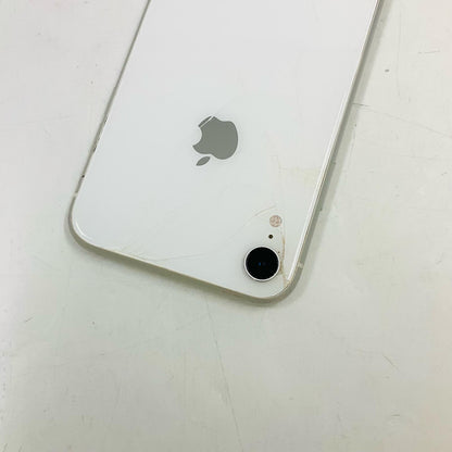 【最速発送】Apple iPhone iPhone XR 128GB ホワイト au 白ロム【難有】 89%