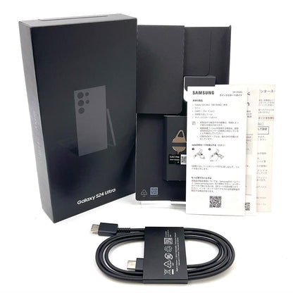 【全額返金保証】【最速発送】SAMSUNG Galaxy S24 Ultra 256GB チタニウム ブラック SIMフリー SM-S928Q 白ロム 美品 動作確認済