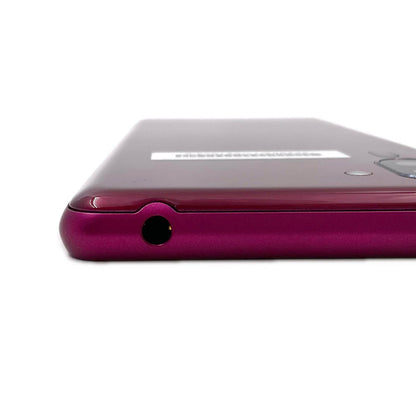 【全額返金保証】【最速発送】SHARP シンプルスマホ5 32GB ワインレッド Softbank A001SH 白ロム 動作確認済