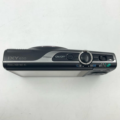 【全額返金保証】【最速発送】Canon コンパクトデジタルカメラ IXY 650 ブラック 美品 動作確認済