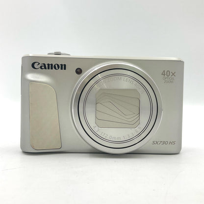 【全額返金保証】【最速発送】Canon コンパクトデジタルカメラ PowerShot SX730 HS シルバー 美品 動作確認済