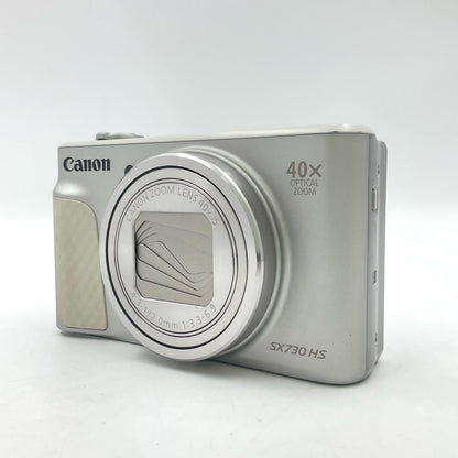 【全額返金保証】【最速発送】Canon コンパクトデジタルカメラ PowerShot SX730 HS シルバー 美品 動作確認済