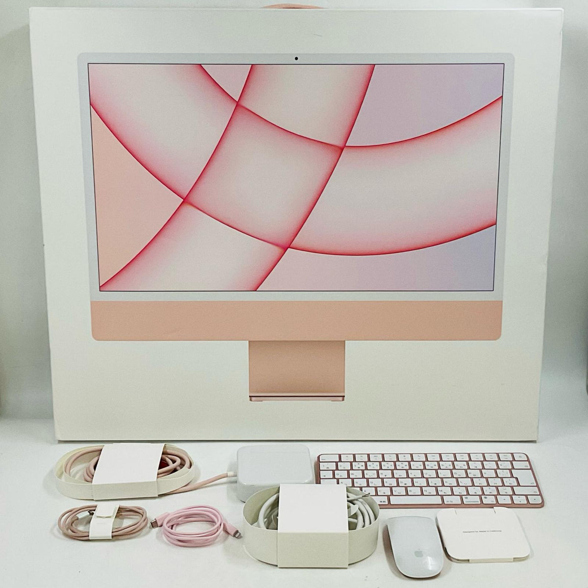 【全額返金保証】【最速発送】Apple iMac 24インチ Apple M1 8GB SSD 256GB ピンク 美品 動作確認済