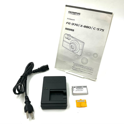 【最速発送】OLYMPUS コンパクトデジタルカメラ FE-370 [ブルー]【難有】