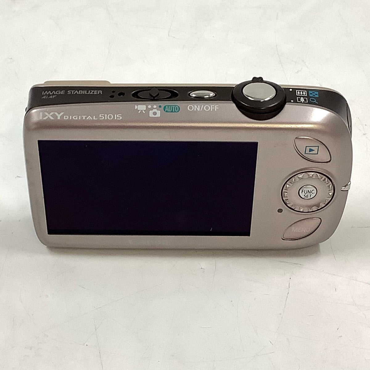 【全額返金保証】【最速発送】 コンパクトデジタルカメラ IXY DIGITAL 510 IS ゴールド 美品 動作確認済