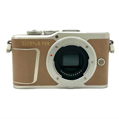 【全額返金保証】【最速発送】OLYMPUS デジタル一眼 E-PL9 EZダブルズームキット ブラウン 美品 動作確認済