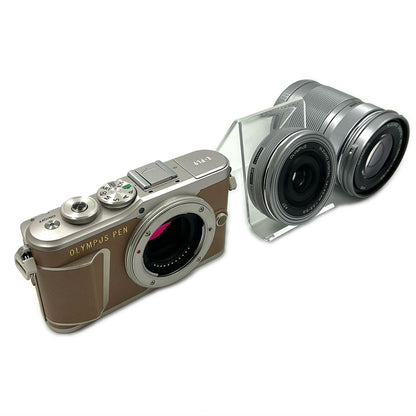 【全額返金保証】【最速発送】OLYMPUS デジタル一眼 E-PL9 EZダブルズームキット ブラウン 美品 動作確認済