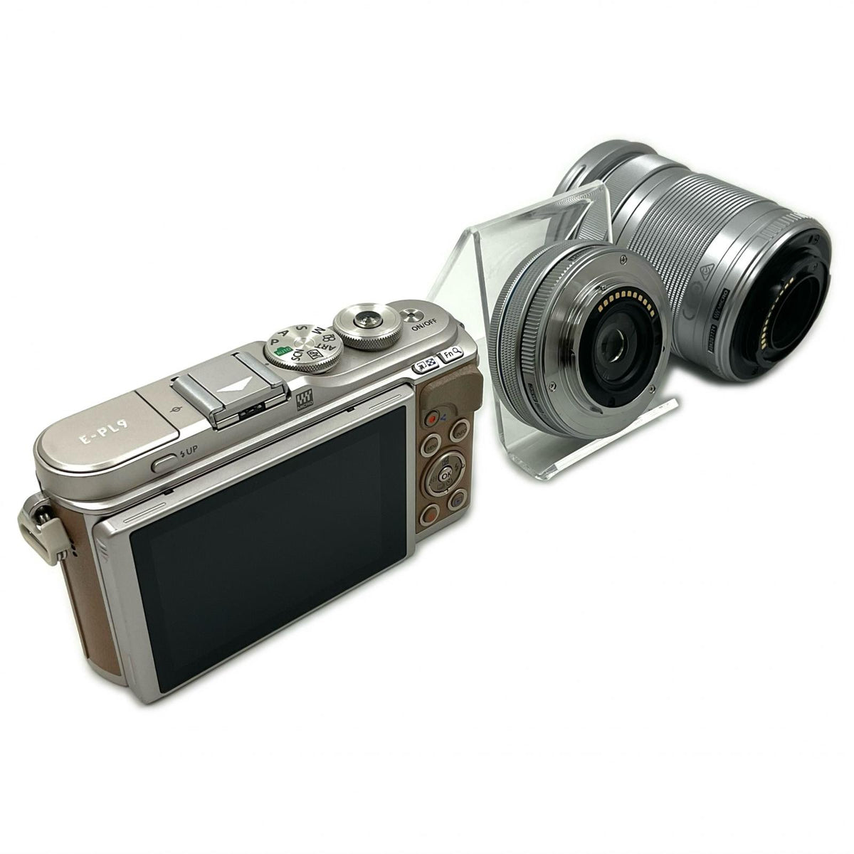 【全額返金保証】【最速発送】OLYMPUS デジタル一眼 E-PL9 EZダブルズームキット ブラウン 美品 動作確認済