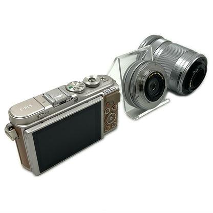 【全額返金保証】【最速発送】OLYMPUS デジタル一眼 E-PL9 EZダブルズームキット ブラウン 美品 動作確認済