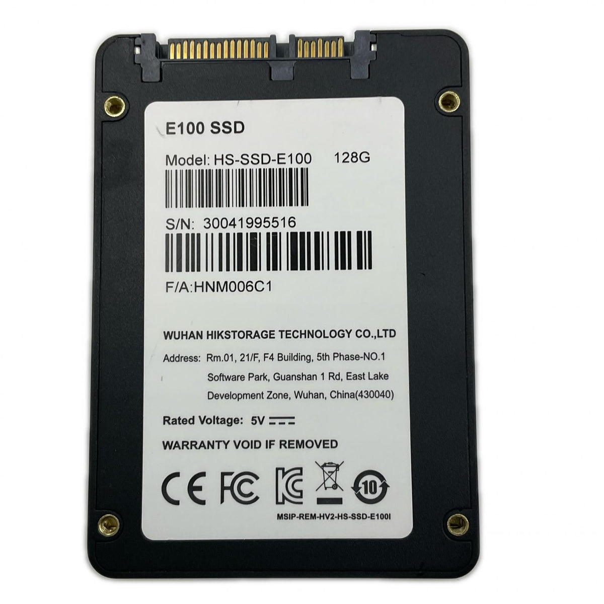 【全額返金保証】【最速発送】HIKVISION HS-SSD-E100 128G 美品 動作確認済