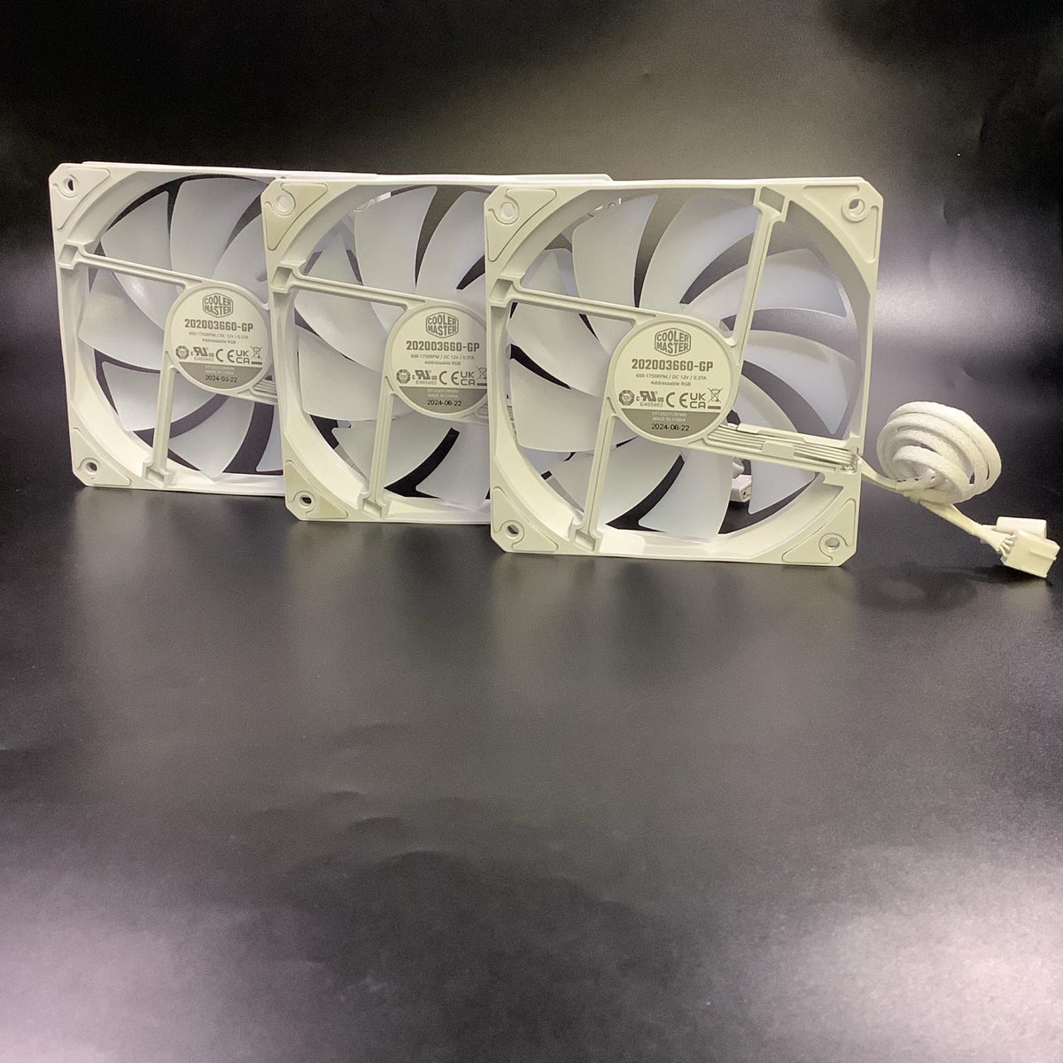 【全額返金保証】【最速発送】COOLER MASTER ファン 3個セット 202003660-GP 美品 動作確認済