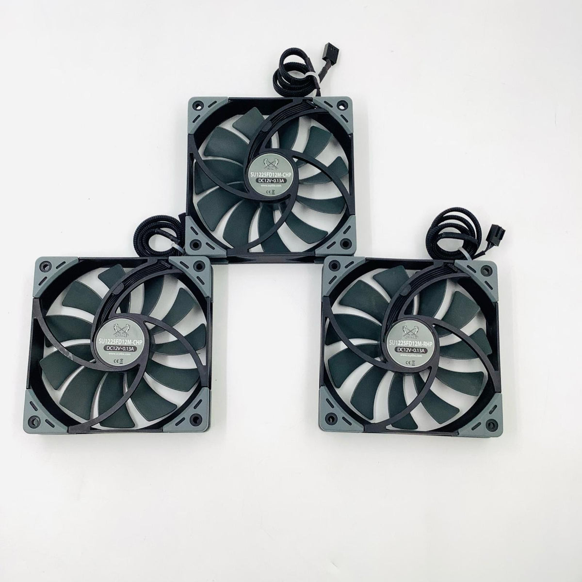 【全額返金保証】【最速発送】SCYTHE ファン 3枚セット SU1225FD12M-RHP 動作確認済