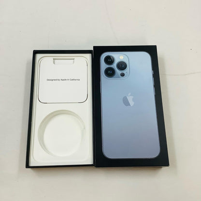 【全額返金保証】【最速発送】Apple iPhone iPhone 13 Pro 256GB シエラブルー docomo SIMフリー 白ロム 動作確認済 78%