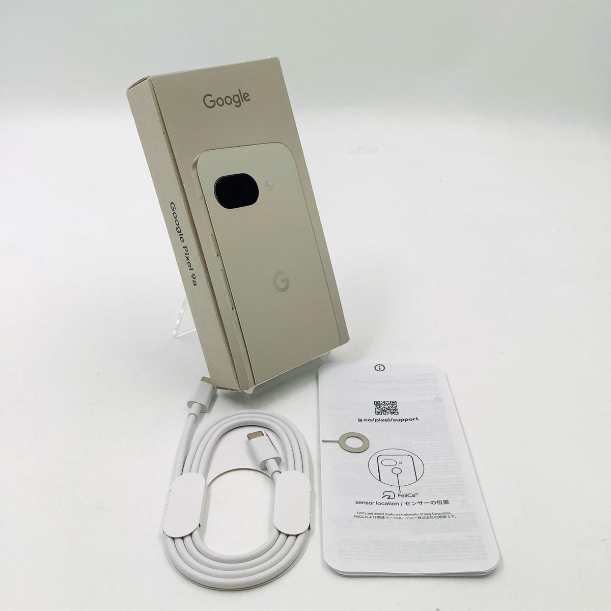 【全額返金保証】【最速発送】Google Pixel 9a 128GB Porcelain au SIMフリー G3Y12 白ロム 美品 動作確認済