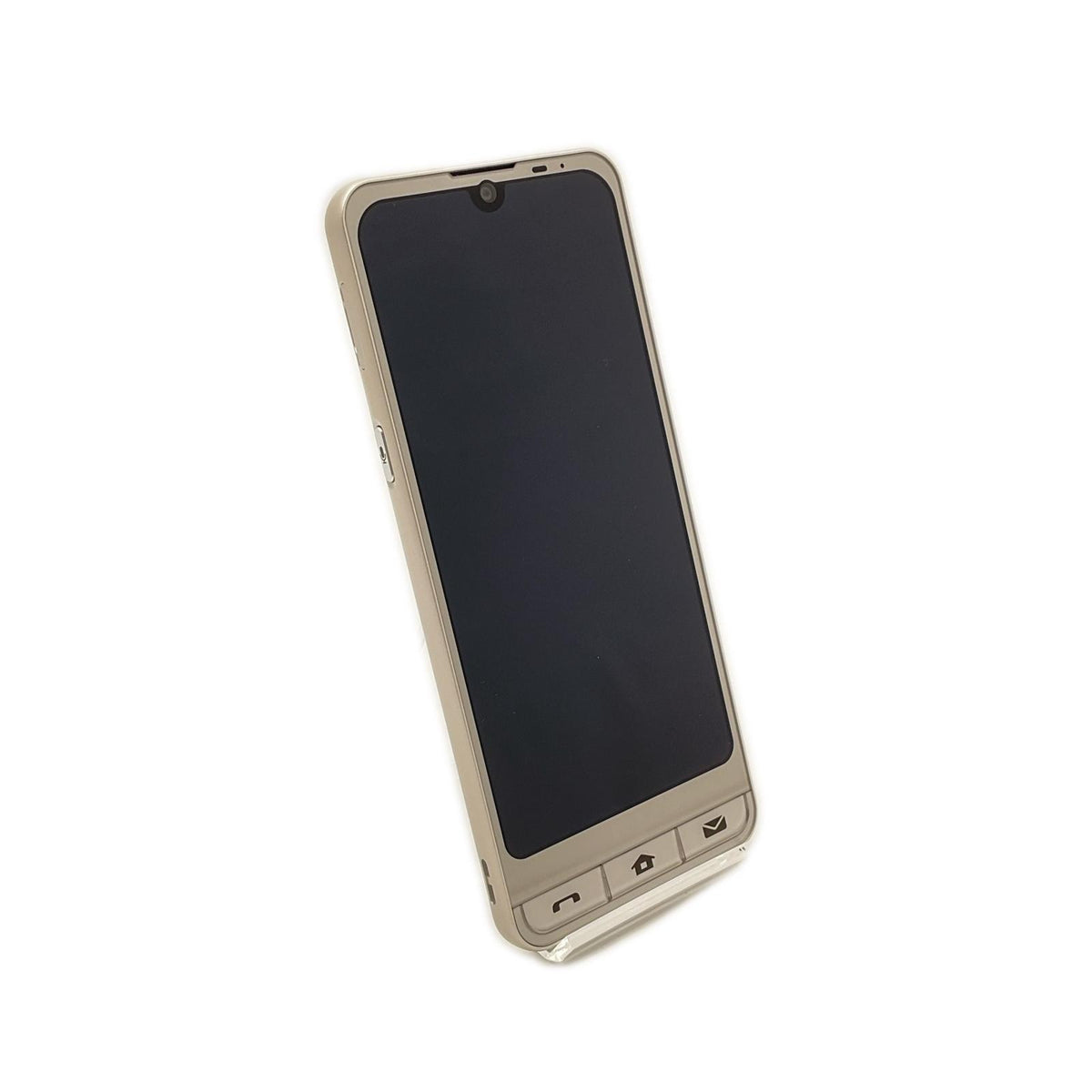 【全額返金保証】【最速発送】京セラ かんたんスマホ 6 シャンパンゴールド SIMフリー A201SH 白ロム 超美品 動作確認済